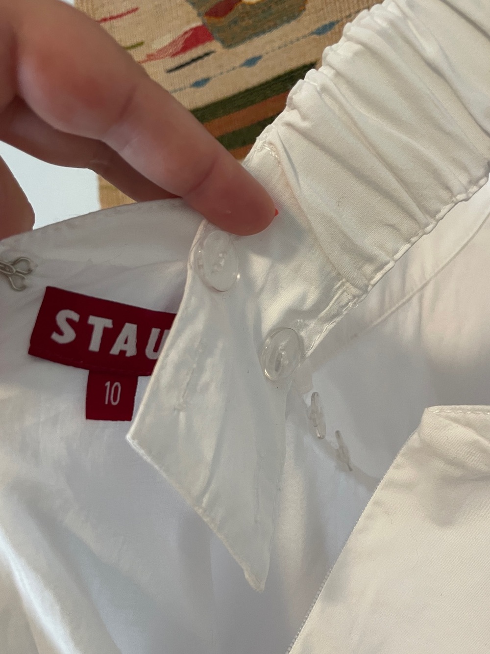 STAUD Mini Teresa Dress White- NWT - Picture 7 of 7